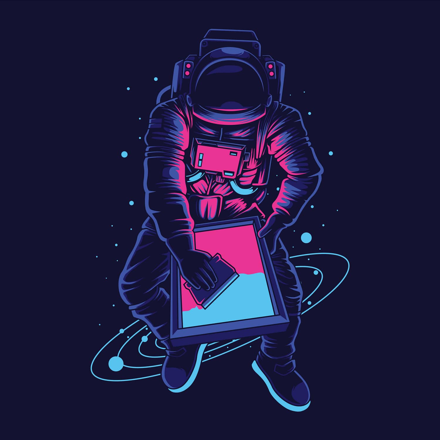 Screen printing in space